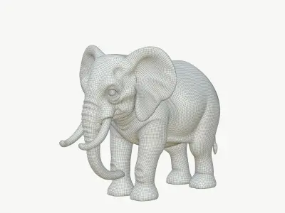  Realistic 3D Elephant Model 