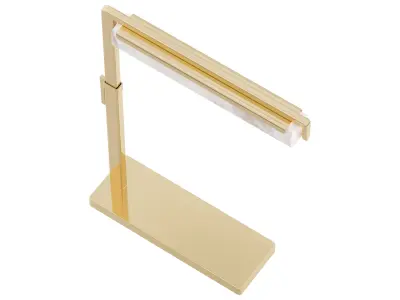 Audubon Alabaster Task Table Lamp 3D model