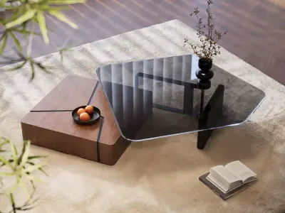 Modern luxury coffee table 3D model