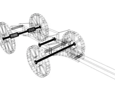 Wagon - Freight 3D model