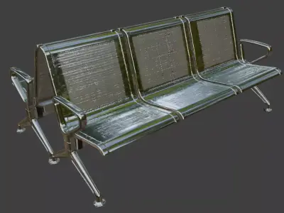 Waiting Bench 3D model