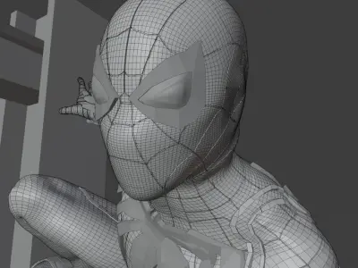 Spiderman PS4 for 3d printing 3D print model