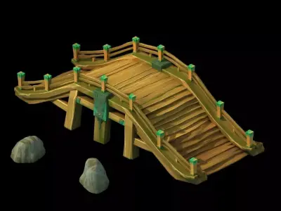 City - Main Road - Bridge 01 3D model