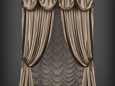 Curtain 3D model 105 3D model