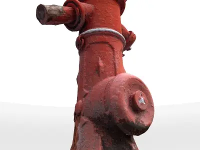 Outdoor fire hydrant 3D model