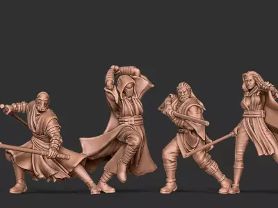 Power Bundle - 5 miniatures 35mm scale 3D print model