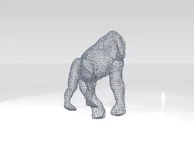 Gorilla Voronoi 3D model