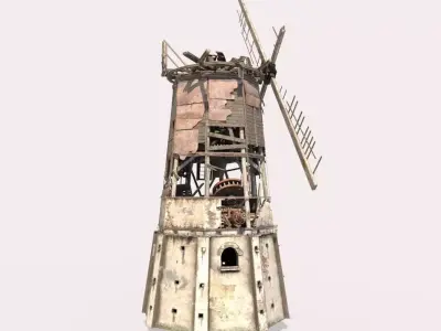 Abandoned Windmill 3D model