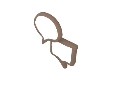 Speech Balloon v18 003 Low-poly 3D model