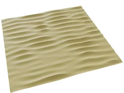 Tileable Sand Terrain Dunes - 4K textures Low-poly 3D model