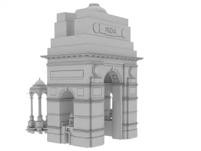 India Gate 3D model