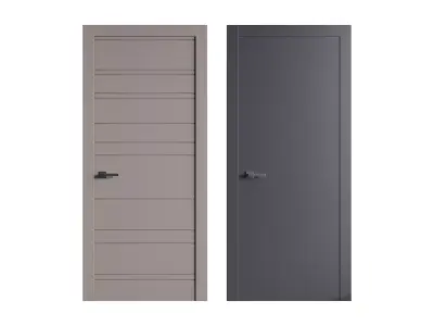 Modern entrance door 86 3D model