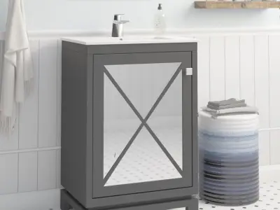 Ternes  Single Vanity Set - 3 Colour 3D model