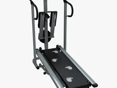 Treadmill tread machine with paws 3D model