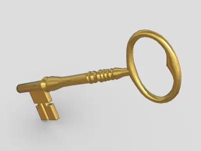 Key 3 Low-poly 3D model