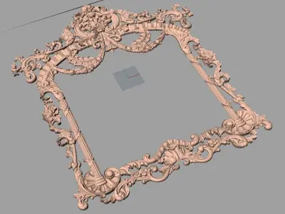 Photo frame 3D relief models STL Files used for CNC Router E860 3D model