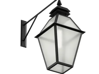 Outdoor Wall Hanging Lantern Light 3D model