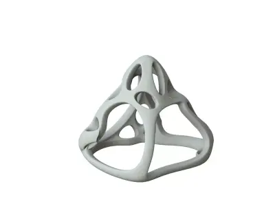 SciFi Cube Object No 64485 Low Poly Shape Low-poly 3D model