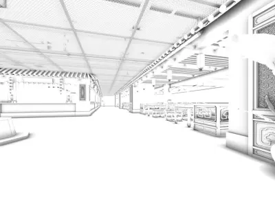Business Restaurant - Coffee - Banquet  114 3D model