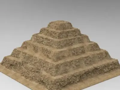 Step Pyramid of Djoser 3D print model