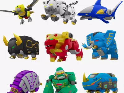 GaoKing Ultra Knight Low-poly 3D model