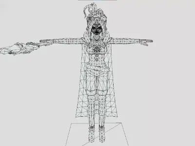 Santa Krystalinda - Included Animations - Dragon Quest Tact Low-poly 3D model