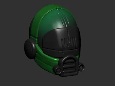 helmet high poly sculpt 3d printable ver 7 3D model 3D model 107