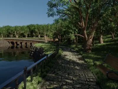 Park Scene 3D model