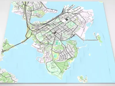 Cityscape Kotka Finland 3D model