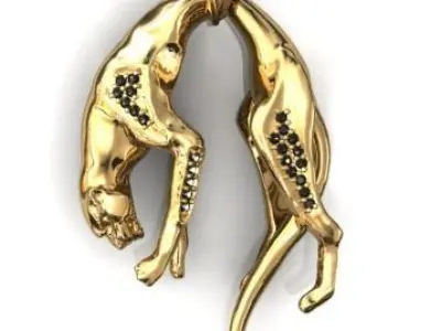 panther jewelry 3D print model