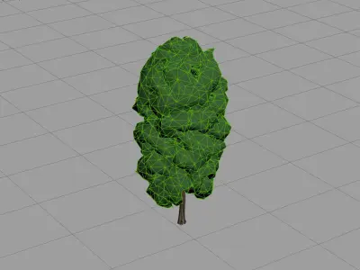 Low Poly Tree Stylish Low-poly 3D model