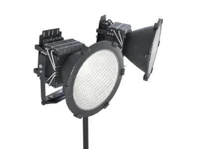 Led Industrial Lighting With Stand 3D model