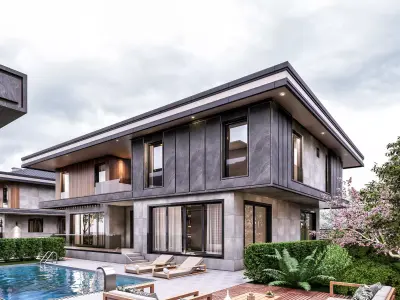 Villa 3D  Exterior Scene  3D model