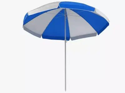 Beach Umbrella Low-poly 3D model