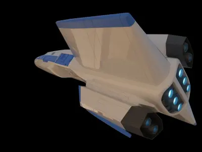 Galaxy Rangers - Ranger One spaceship 3D print model