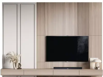 Tv Wall 63 3D model