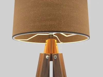 Vintage Floor Lamp 3D model  Low-poly 3D model