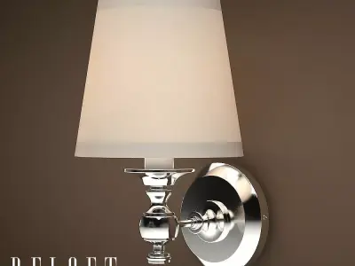 Lamp Bracket Polished Chrome 3D model
