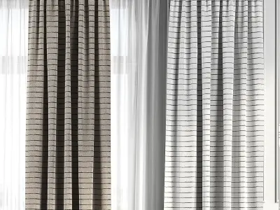 Curtain Set 158 3D model