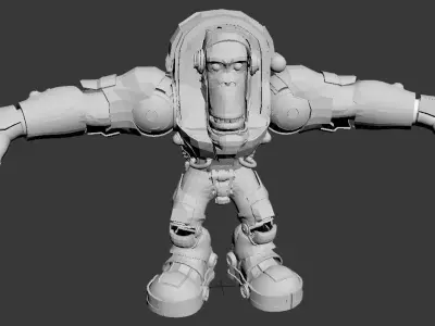 cybermonkey model humanoid robot Low-poly 3D model