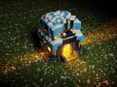 Clash Of Clans Low-poly 3D model