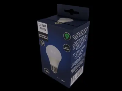 Colored Light Bulb - GAME READY PBR Low-poly 3D model