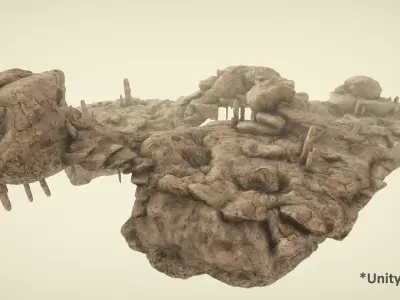 Environmental Rocks Vol1 - Game Ready and PBR Low-poly 3D model