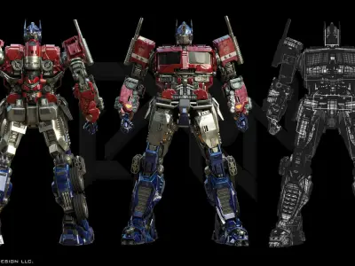 Transformers Optimus Prime Bumblebee Movie ver 3D model