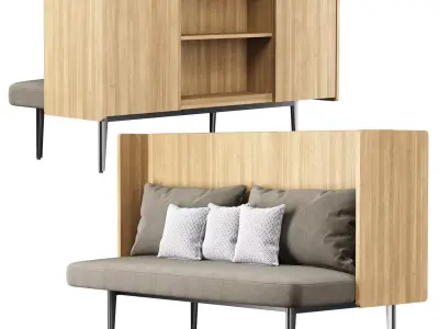 Versus two-seater loveseat  3D model