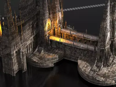 London Celtic watchtowers Castle Kit bash 2 3D model