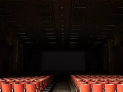 old cinema theatre 3D model