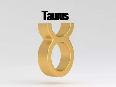 Astrological Sign taurus 3D model