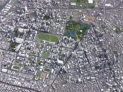 Bangkok - City 3D Model Low-poly 3D model