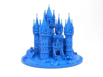 Model castle 3D print model